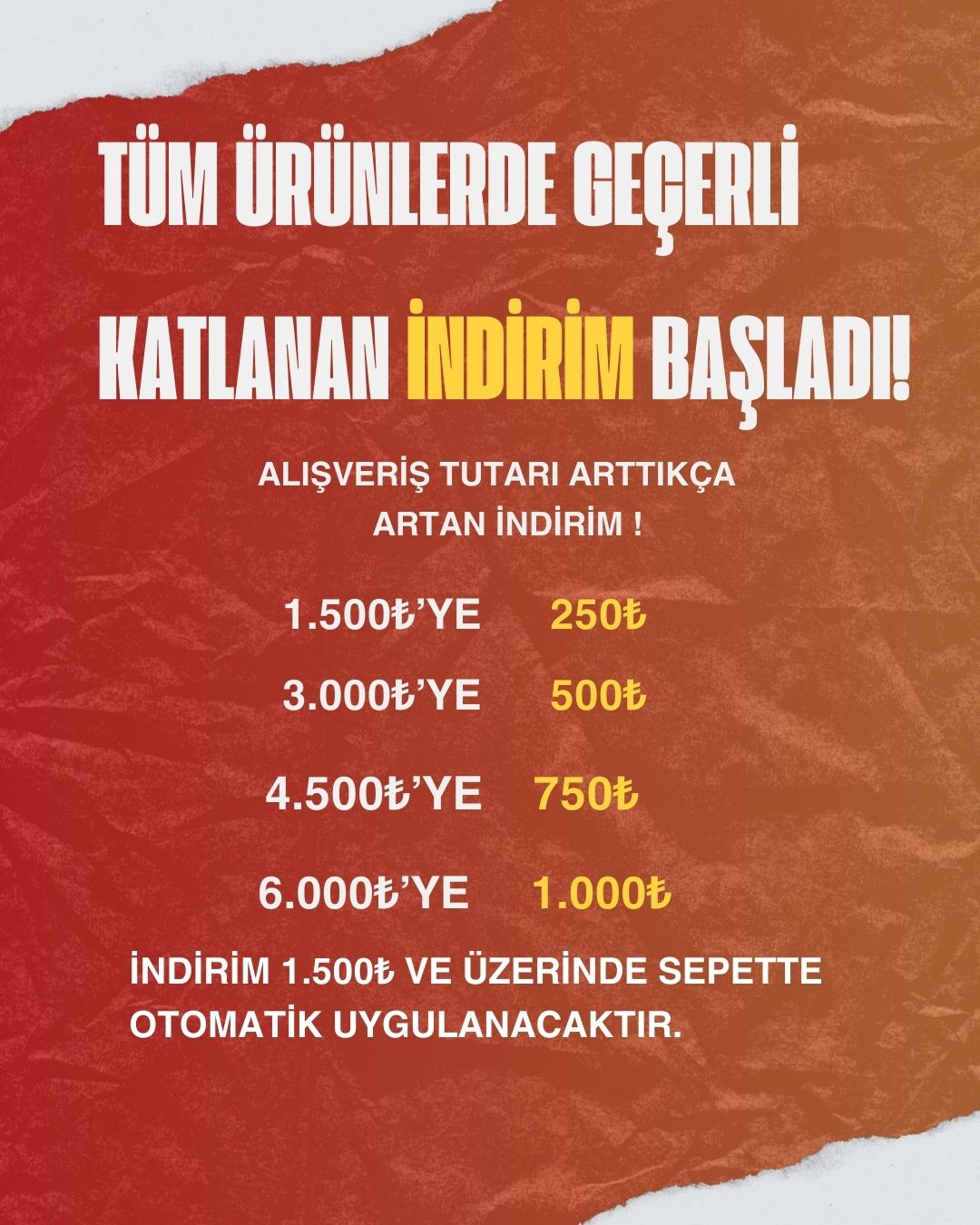KATLANAN İNDİRİM